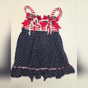 Good Lad Red and White Striped Dress